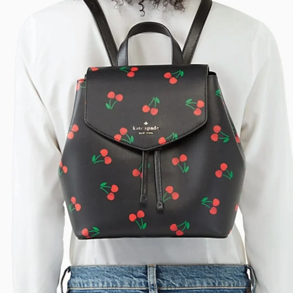 Kate Spade lizzie medium flap backpack
BLACK MULTI - Picture 1 of 16